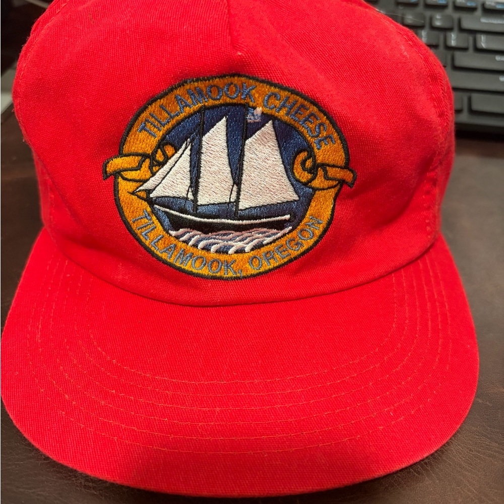 Vintage Red Tillamook Cheese Hat
